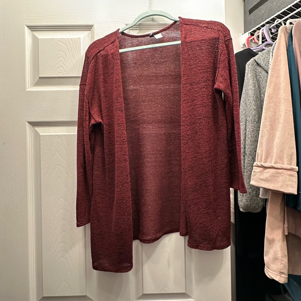 Divided H&M Red lightweight Cardigan
